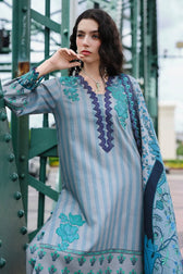 Restocked/Charizma Combination Linen/Embroideried Irish Linen Shawl