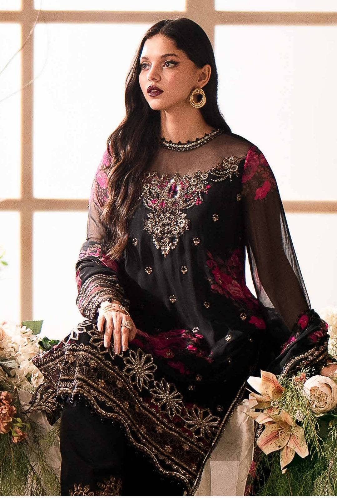 Charizma Chiffon Pakistani Suit Restocked/Charizma Vasal Chiffon 24