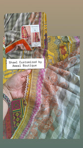 Semi Stitched/Charizma Khaddar/Embroideried Pashmina Shawl