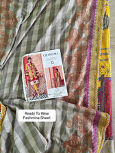 Semi Stitched/Charizma Khaddar/Embroideried Pashmina Shawl