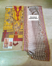 Semi Stitched/Charizma Khaddar/Embroideried Pashmina Shawl