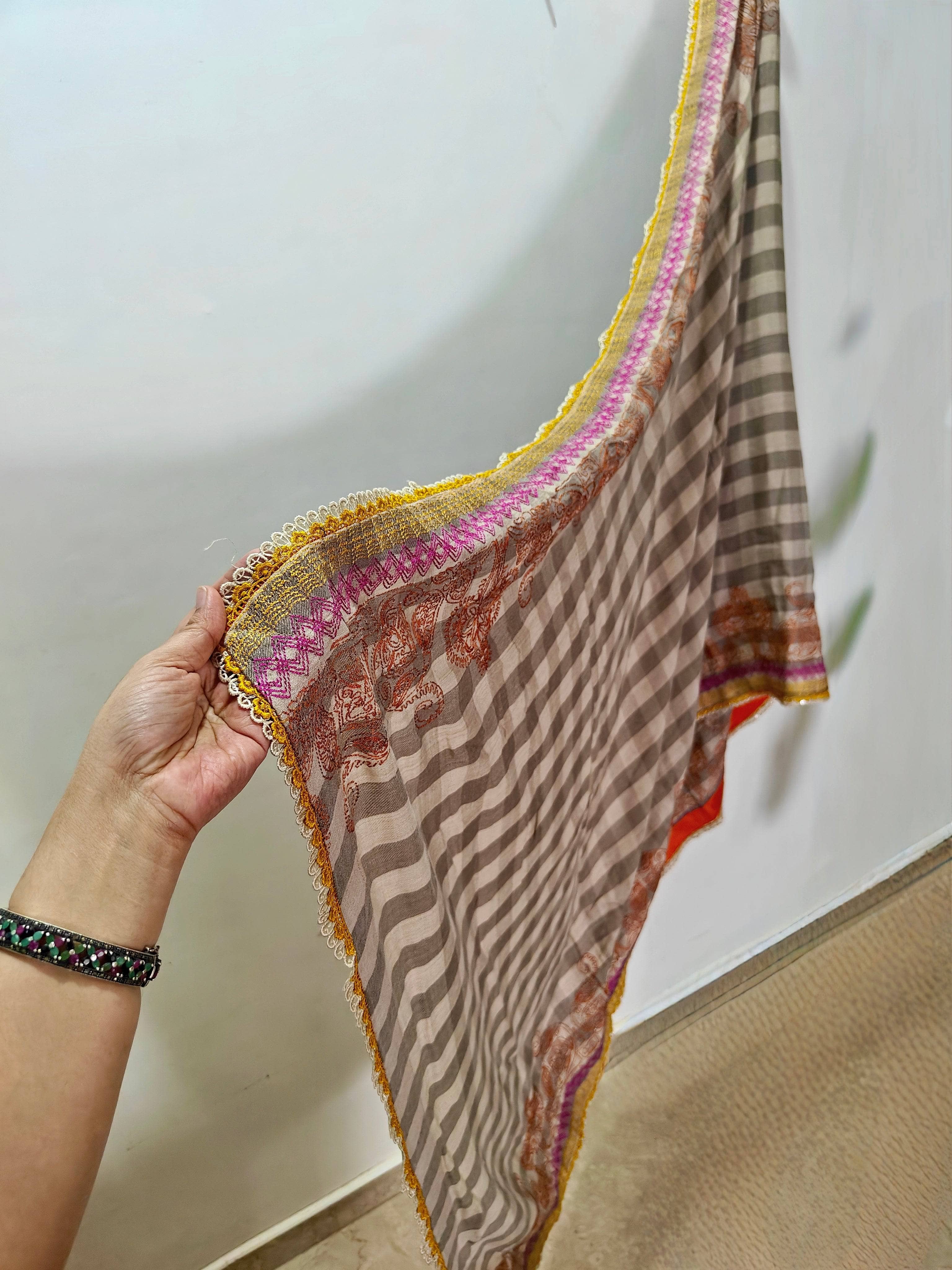 Semi Stitched/Charizma Khaddar/Embroideried Pashmina Shawl