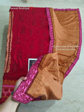 Semi Stitched/Charizma Poshima Leather Peach/PS 08