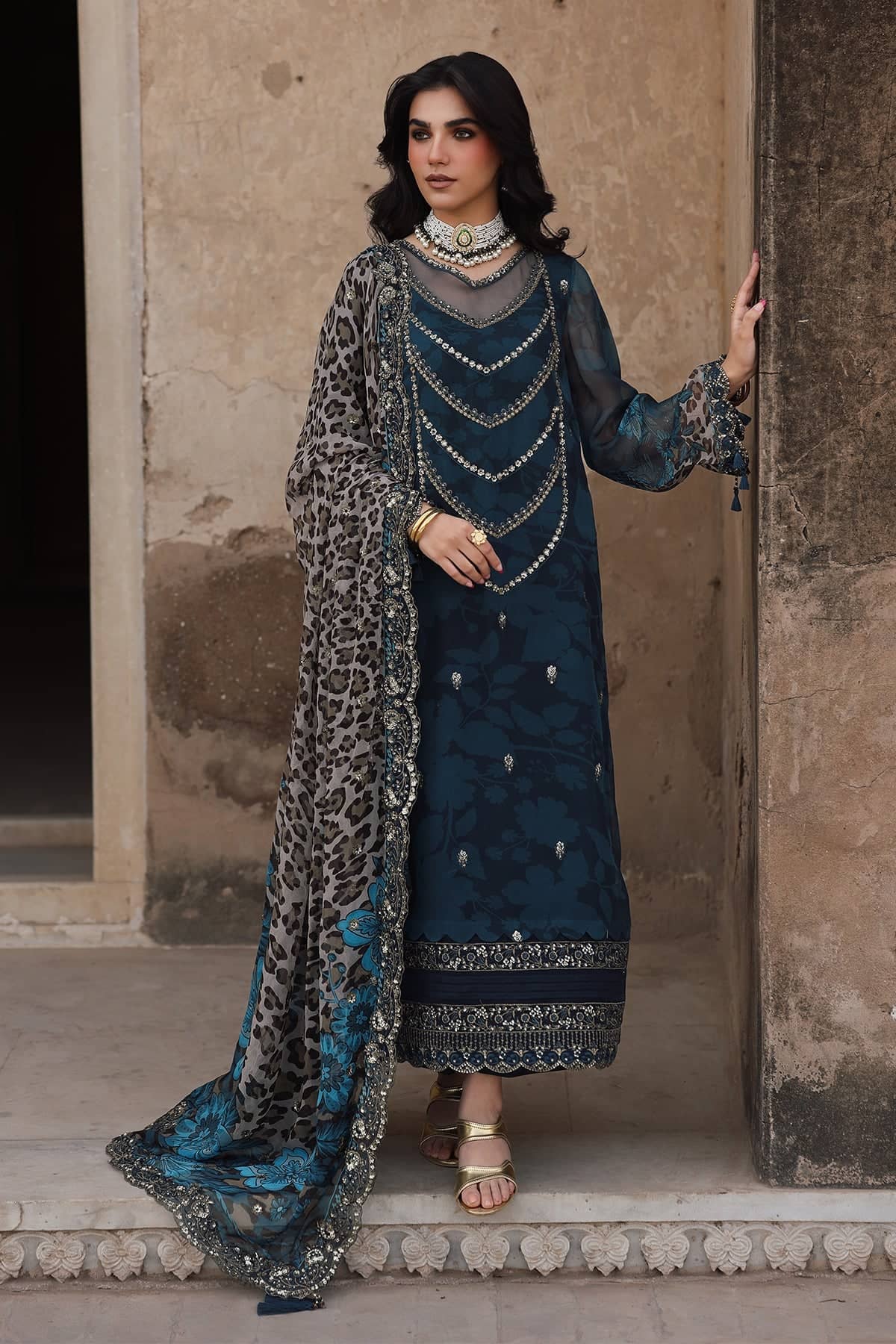 Charizma Vasal Chiffon Pakistani Suit Charizma Vasal Chiffon 25/Vol 3/VSL25-43