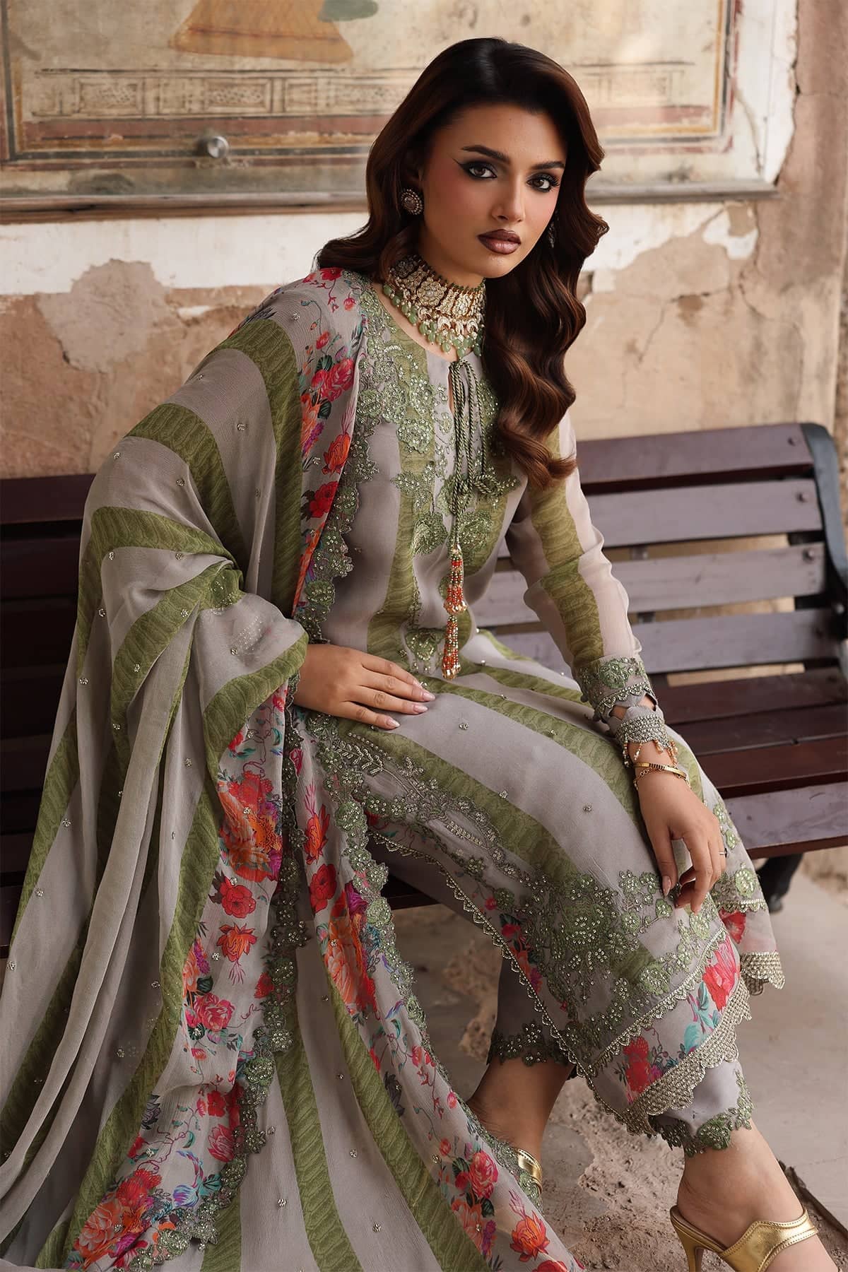 Charizma Vasal Chiffon Pakistani Suit Charizma Vasal Chiffon 25/Vol 3/VSL25- 46