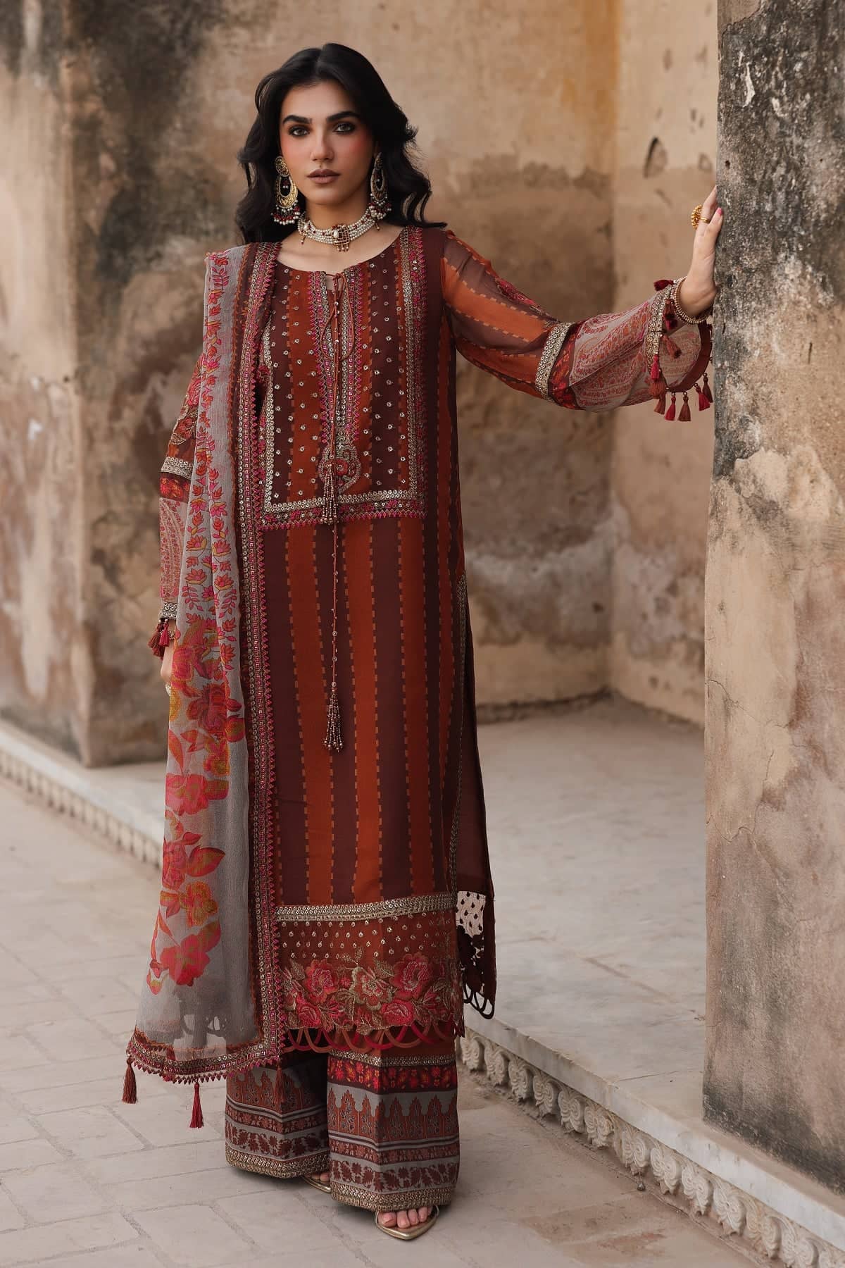 Charizma Vasal Chiffon Pakistani Suit Charizma Vasal Chiffon/VLS 25-42