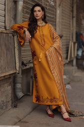 img_charizma_signature_leather_peach_woolen_shawl_awwal_boutique