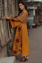 Charizma Signature Leather Peach/Woolen Shawl/CSL6-03