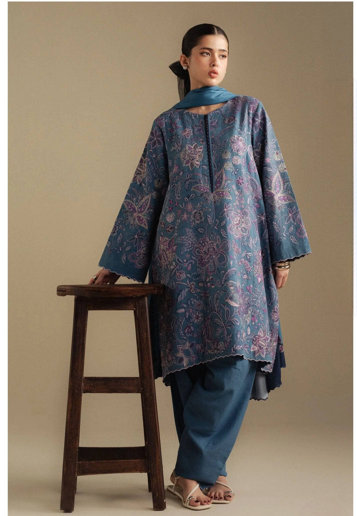 Restocked/Coco by Zara Shahjahan Winter 25/Mist 2B