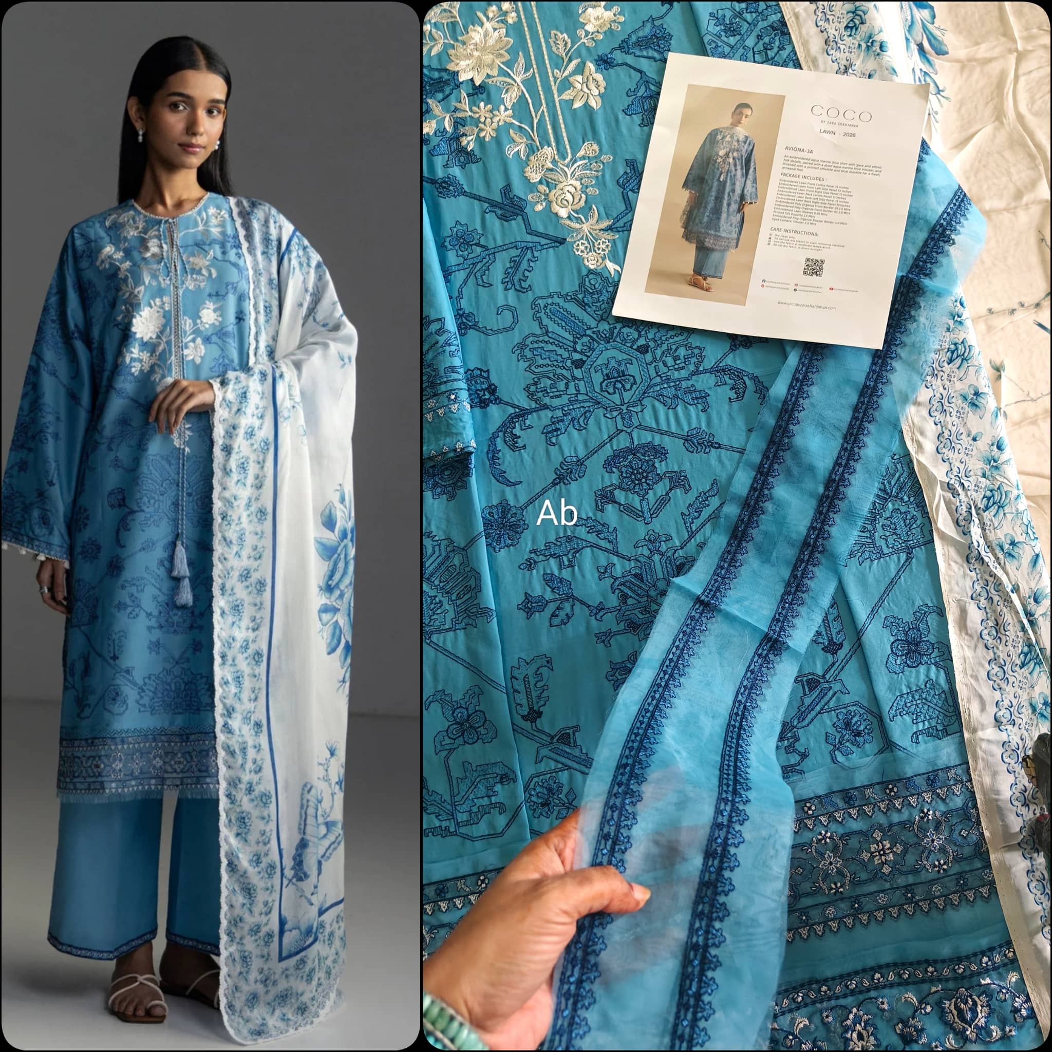 Open Pic/Zara Shahjahan Coco Lawn 26/Aviona 3A