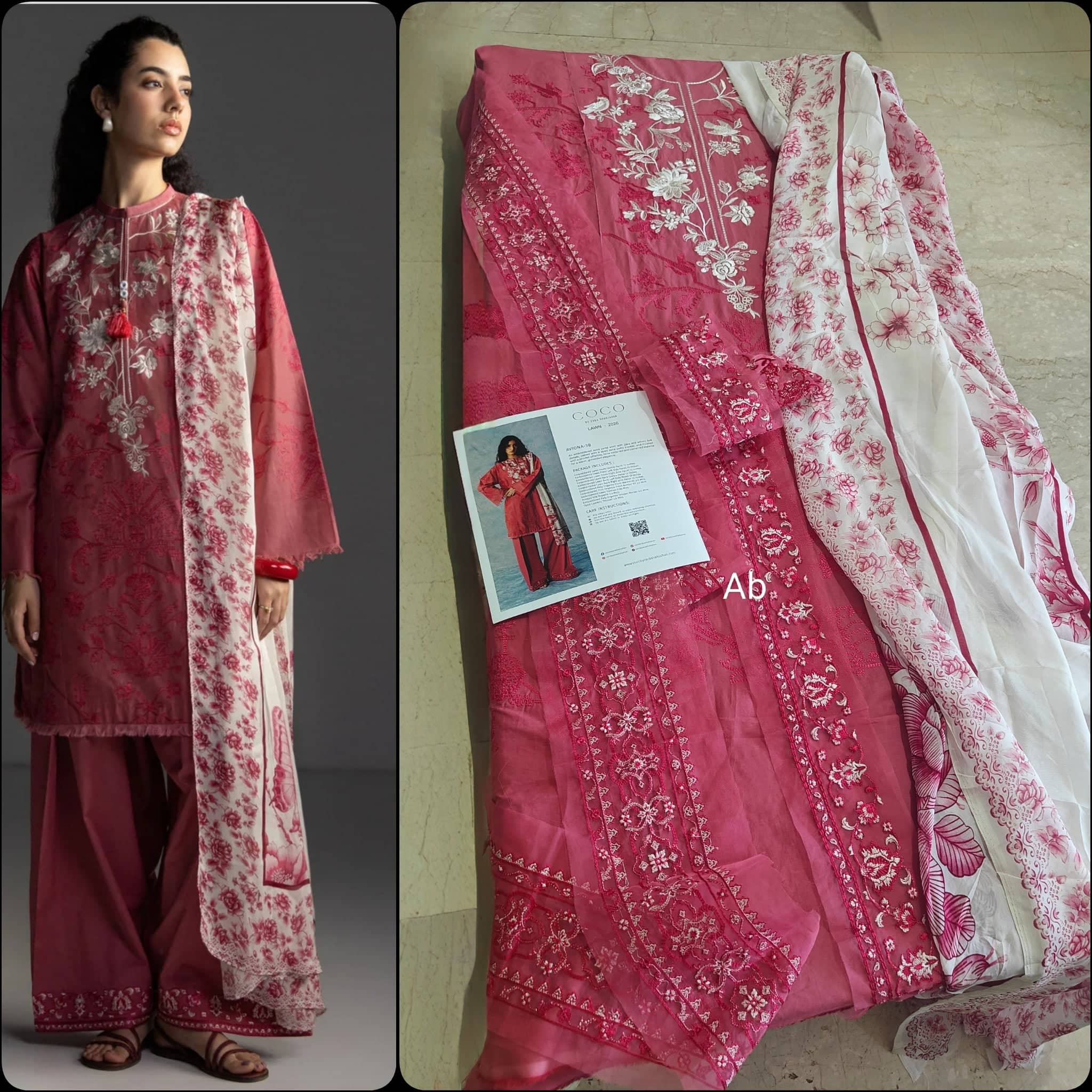 Open Pic/Zara Shahjahan Coco Lawn 26/Aviona-3B