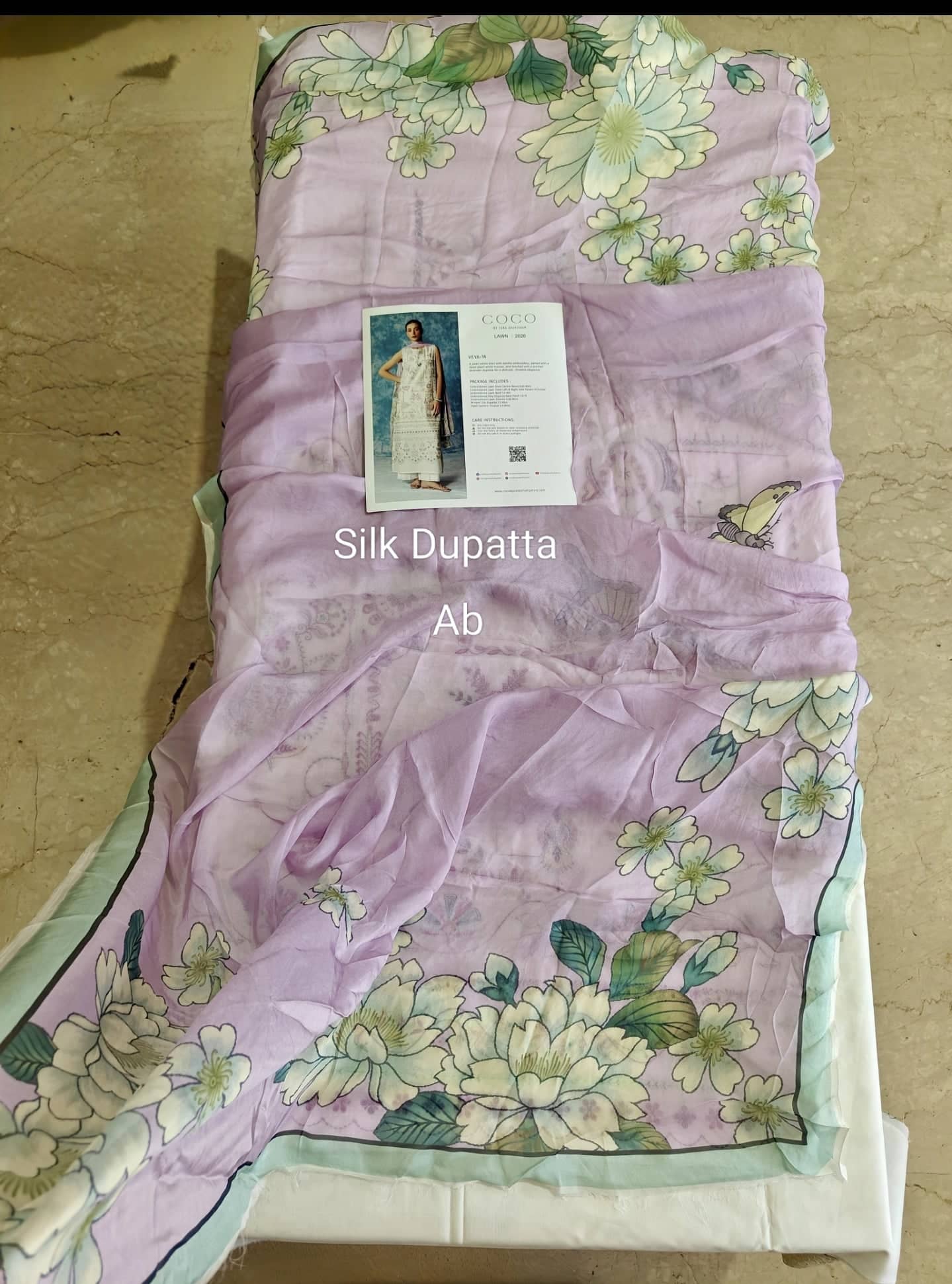 Open Pic/Zara Shahjahan Coco Lawn 26/Veya-7A/Silk Dupatta