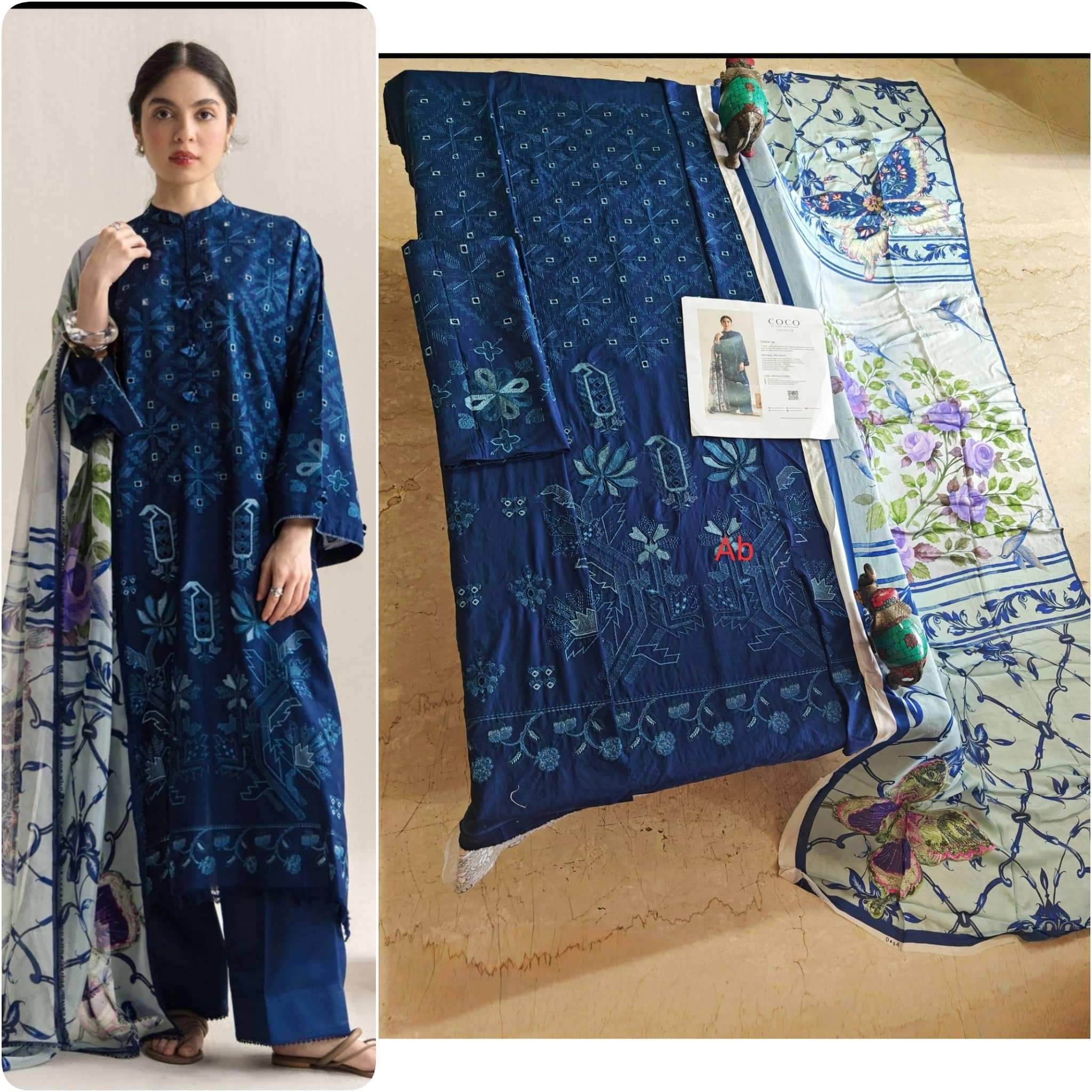 Sale‼️Zara Shahjahan Coco Lawn 26/Vol 2/Soren -9A