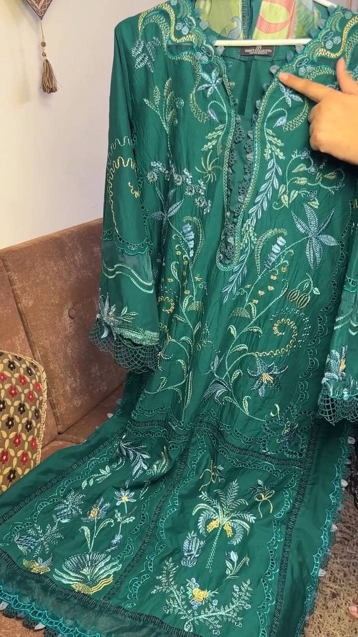 Stitched Look of Unstitched Flow by Crimson 26/BEAUTY IN BLOOM - D3B/Emerald