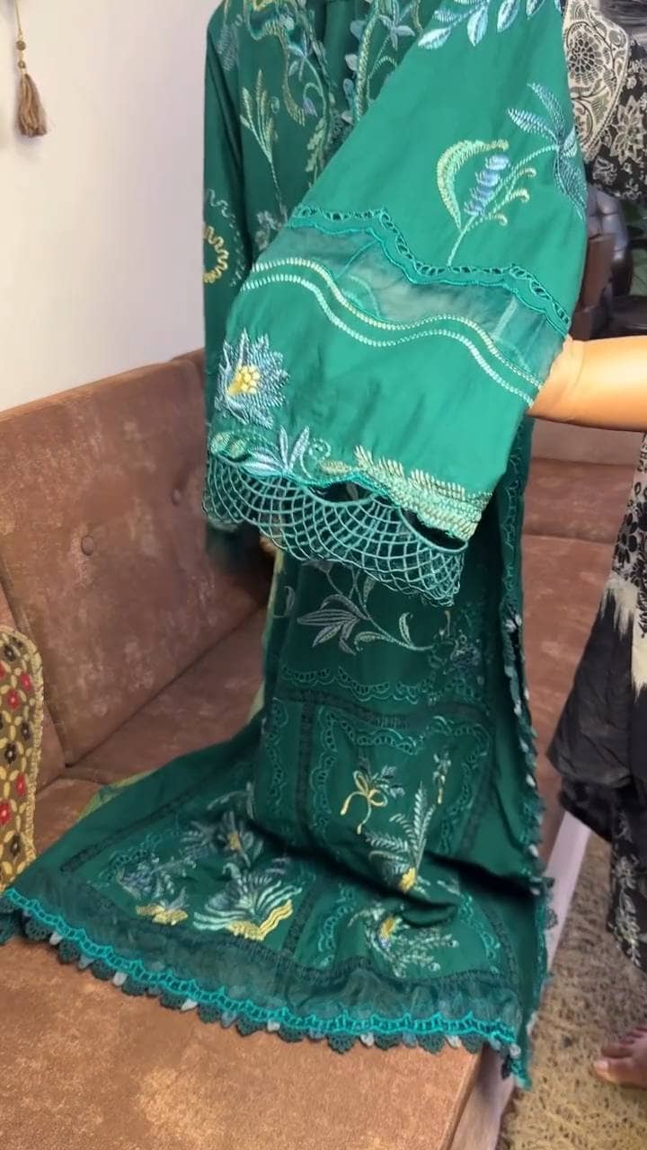 Stitched Look of Unstitched Flow by Crimson 26/BEAUTY IN BLOOM - D3B/Emerald