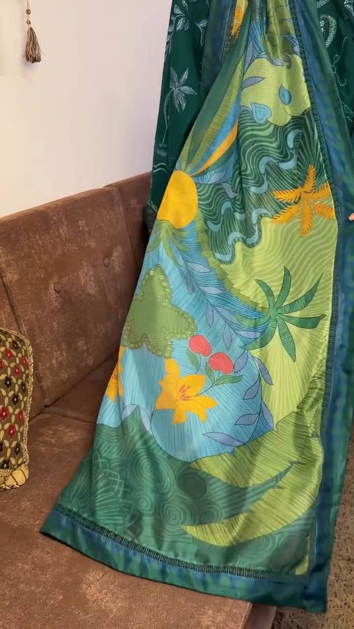Stitched Look of Unstitched Flow by Crimson 26/BEAUTY IN BLOOM - D3B/Emerald