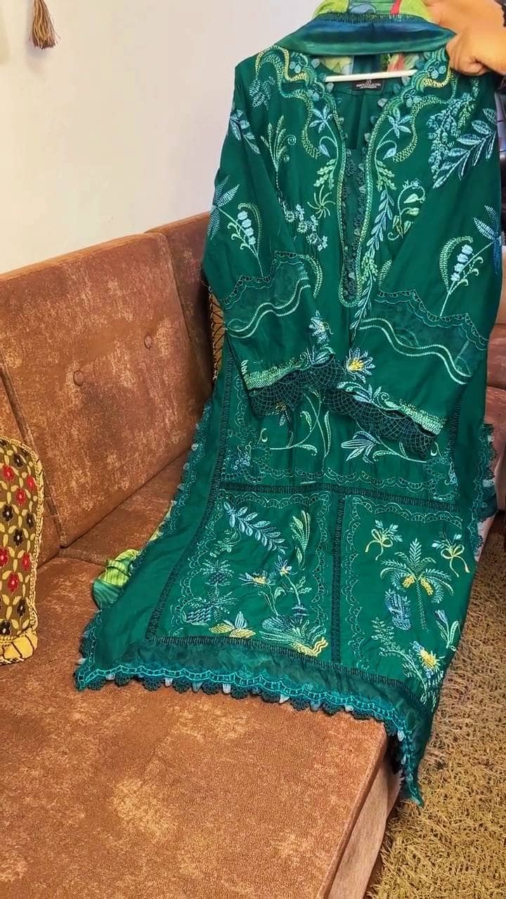 Stitched Look of Unstitched Flow by Crimson 26/BEAUTY IN BLOOM - D3B/Emerald