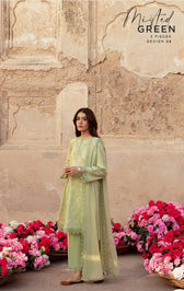 Restocked/Cross Stitch Lawn 24/Misted Green/D 24/Chiffon Dupatta