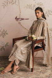Cross Stitch Chikankari Lawn 25/Gray Forest