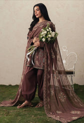 Cross Stitch Monsoon Edit 26/BRUNETTE GLAM/Embroideried Dupatta