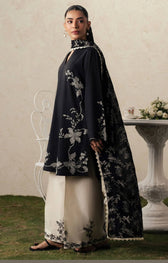 Cross Stitch Monsoon Edit 26/Ebony Lace/Silk Dupatta