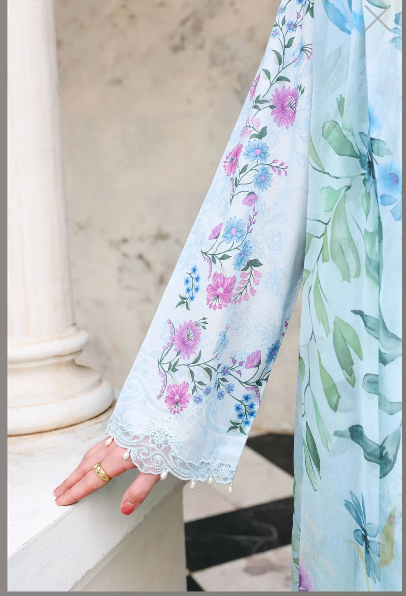 Cross Stitch Premium Lawn 26/Aqua Glint/Blue