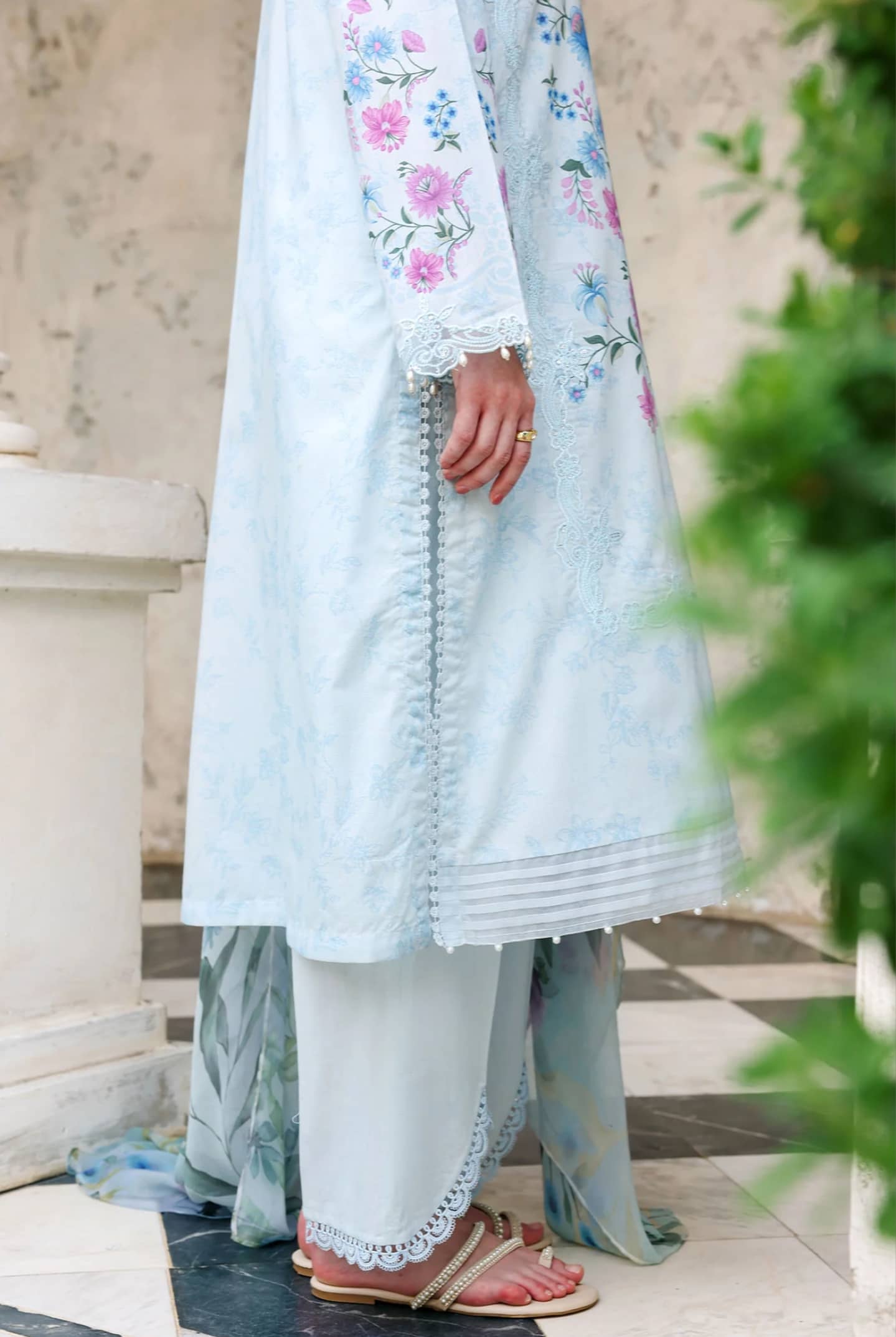 Cross Stitch Premium Lawn 26/Aqua Glint/Blue