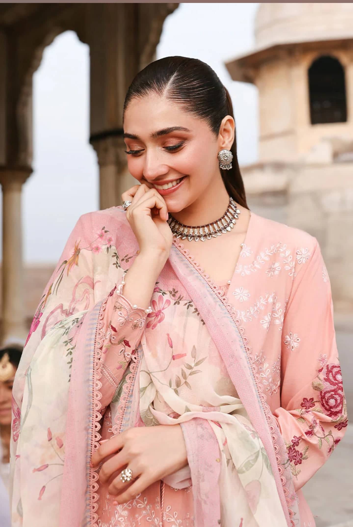 Cross Stitch Eid Lawn 26/Dusky Rose/Pink