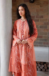 Restocked/Cross Stitch Premium Lawn 26/Amber Mist/Rust..
