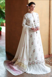 Restocked/Cross Stitch Premium Lawn 26/Garden Ivory/White
