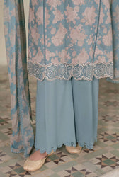 Sale‼️Cross Stitch Mahiri 26/Dusk Bloom/Blue/Chiffon Dupatta