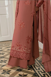Sale‼️Cross Stitch Mahiri 26/Rustic Meadow/Rust/Embroideried Dupatta