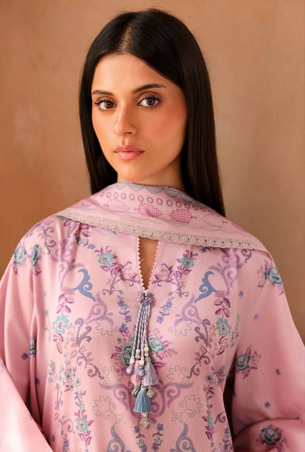 Cross Stitch Cotton Satin 26/Lilac Sky/Pink