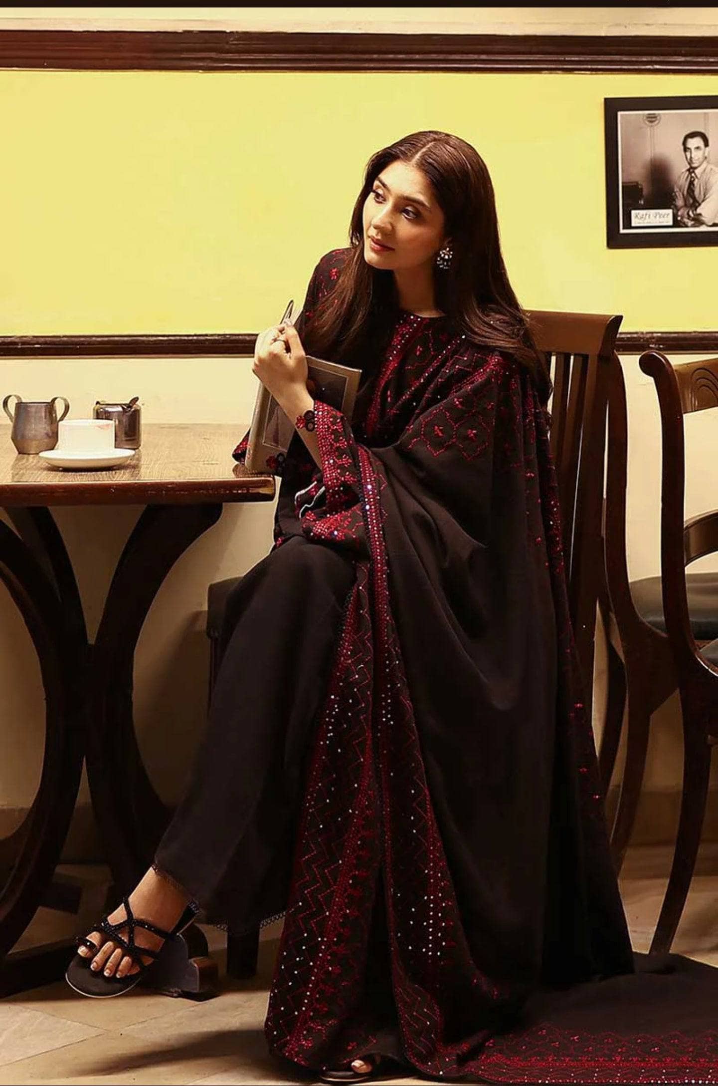 Cross Stitch Khaddar/Garnet Grace