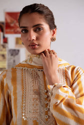 Cross Stitch Khaddar/OCHRE BLISS