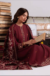 Cross Stitch Khaddar/Woven Elegance
