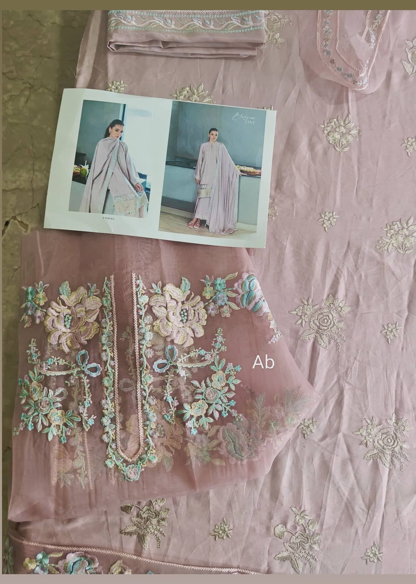 Open Pic/Cross Stitch Cotton Satin 25/Blossom Tint/Pink/