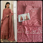 Sale‼️Open Pic/Cross Stitch Mahiri 26/Rustic Meadow/Rust/Embroideried Dupatta