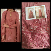 Sale‼️Open Pic/Cross Stitch Mahiri 26/Rustic Meadow/Rust/Embroideried Dupatta