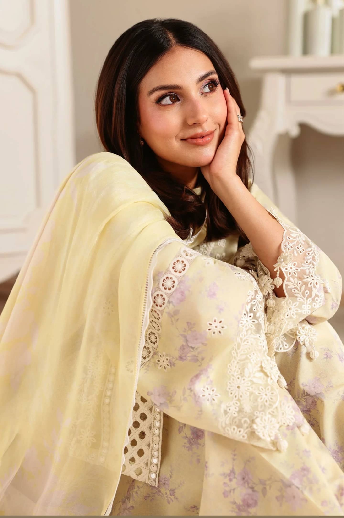 Spotted in Cross Stitch Premium Lawn 26/ORCHID FLARE/Silk Dupatta