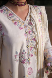Cross Stitch Winter 26/ALABASTER BLOOM-3PC SUIT/White