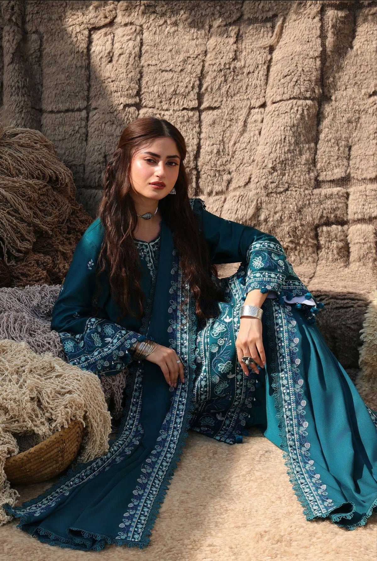 Cross Stitch Winter 26/INDIGO MUSE-3PC MARINA SUIT/Teal