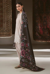 Cross Stitch Winter 26/PETAL HAZE-3PC KHADDAR SUIT/Grey