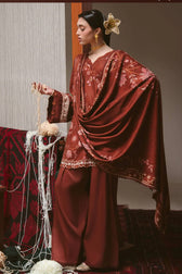 Cross Stitch Winter 26/SEPIA GRACE- 3PC MARINA SUIT/Rust