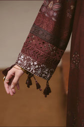 Cross Stitch Winter 26/TERA THREADS- 3PC MARINA PRINTED SUIT/Brown