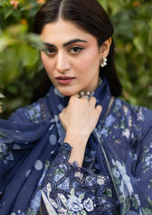 REstocked/Elaf Chikankari 26/ERC-3B NEEL/Chiffon Dupatta