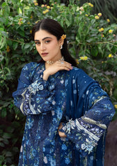 REstocked/Elaf Chikankari 26/ERC-3B NEEL/Chiffon Dupatta