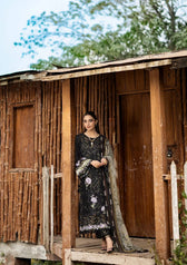 Elaf Chikankari 26/ERC-4A KOYAL/Chiffon Dupatta