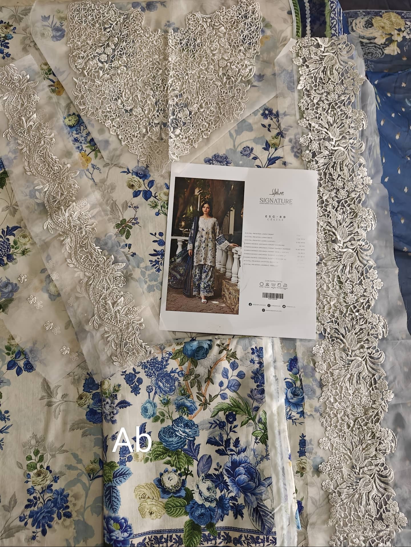 Hot🔥Seller/Open Pic/Elaf Signature Lawn/Vol 2/8B-Celine