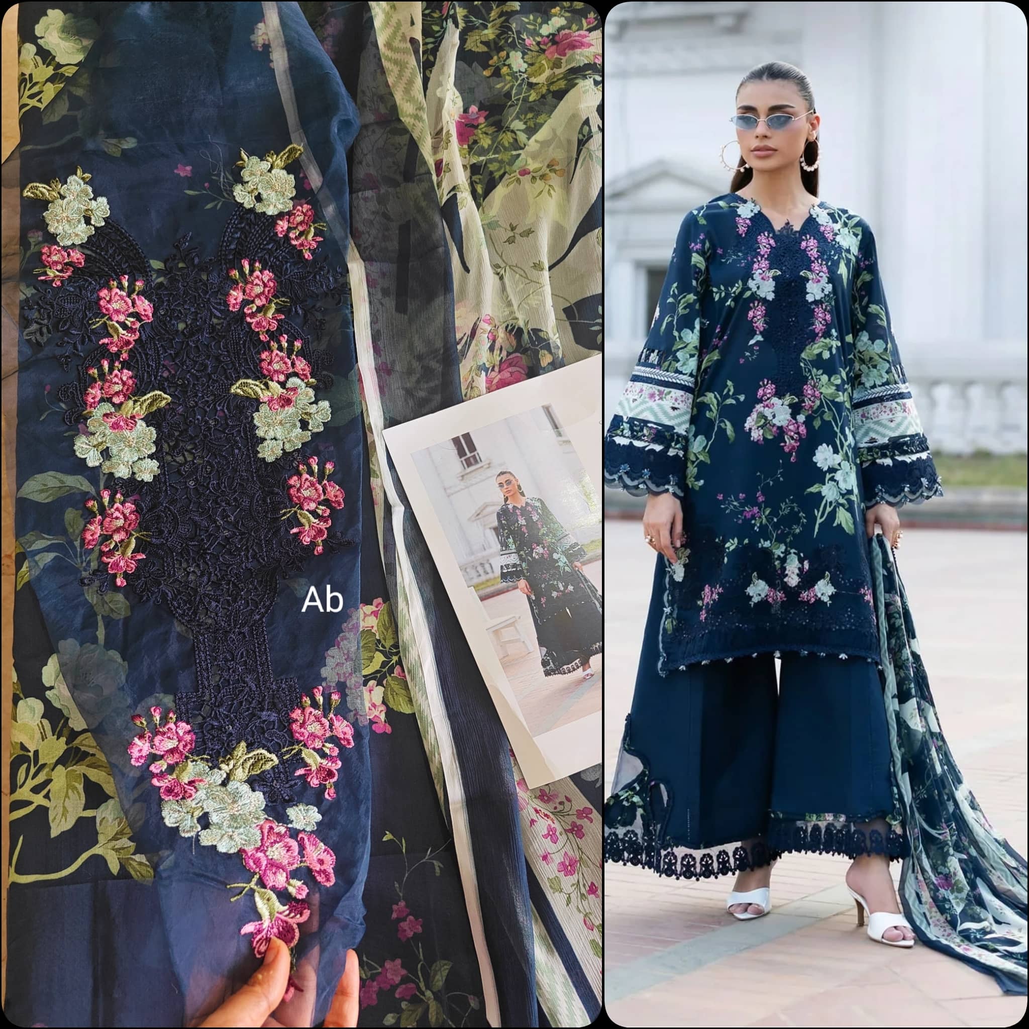 Hot🔥Seller/Open Pic/Elaf Signature Lawn/Vol 2/ESG-3A MARIEL